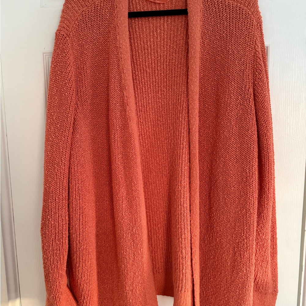 Lane Bryant Coral Open Front Cardigan 26/28